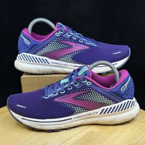 Brooks Womens Adrenaline GTS 22 1203531B403 Blue Running Shoes Sneakers Sz 8.5 B